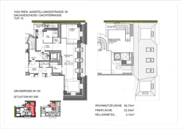 Grundriss - Beeindruckender Praterblick